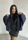 KADIN SÜET FERMUARLI BOMBER CEKET