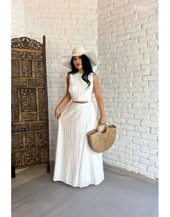 Kadın Özel Tasarım Bluz Ve Etek Fisto Takım