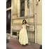Kadın Askılı Kalp Yaka Tasarım Poplin Midi Elbise