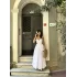 Kadın Askılı Kalp Yaka Tasarım Poplin Midi Elbise