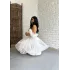 Kadın Kalp Yaka Kol Detaylı Tül BELLA Elbise