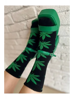 Unisex Mari Yaprak Desenli Çorap