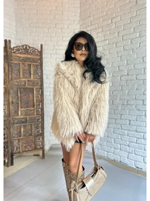 Kadın Astarlı Premium Kalite Uzun Kürk