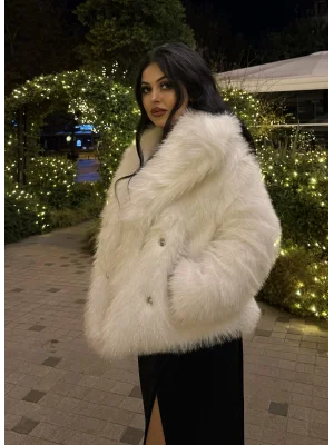 Kadın Simli Premium Suni Kürk