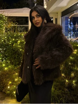 Kadın Simli Premium Suni Kürk