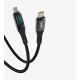 Linktech LCA-K680 Dijital Göstergeli Çinko Başlı Çift Type-C Şarj Kablosu