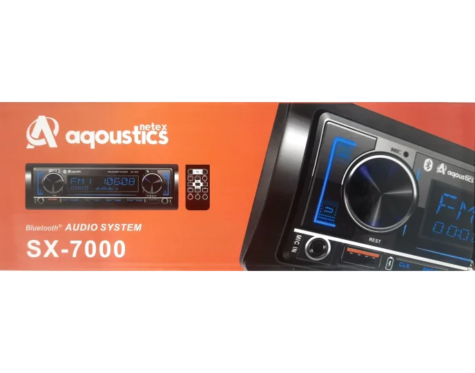 Aqoustics Sx-7000 3 Amfi Çıkışlı DSP İşlemcili Pioneer Kumandalı Oto Teyp