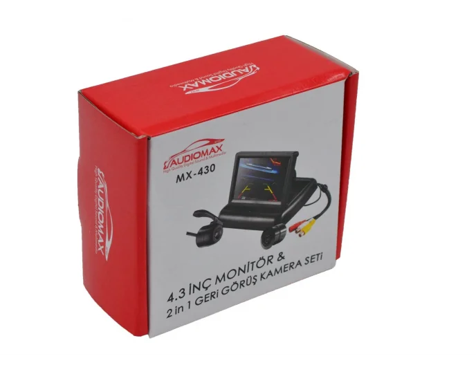 Audiomax MX 430 4.3 inc Araç Monitörü+Geri Görüş Kamerası