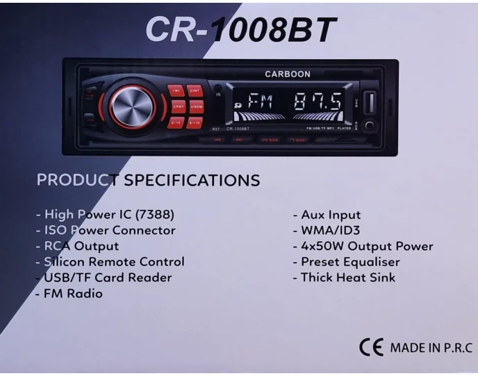 Carboon CR 1008Bt Oto Teyp