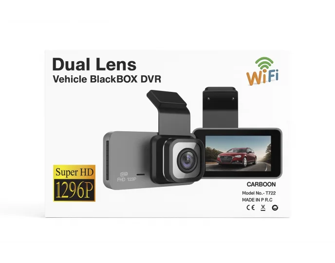 CARBOON T722 ARAÇ KAMERASI ÖN ARKA WİFİ