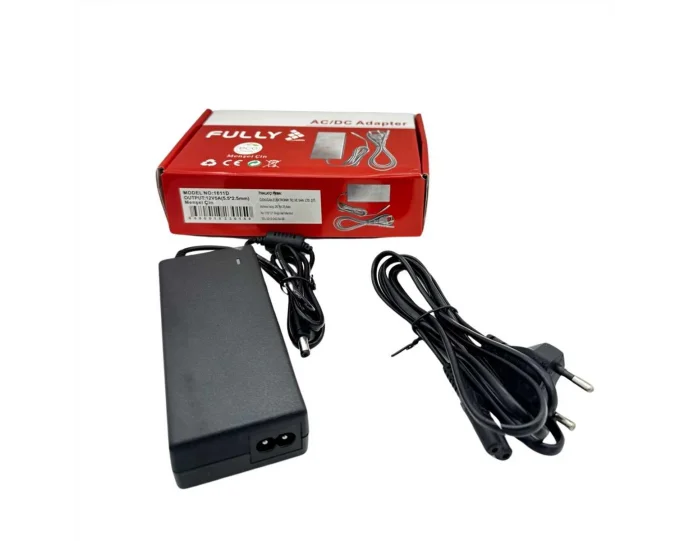 Fully 1611D 12V 5A Plastik Kasa 5.5×2.5mm Adaptör