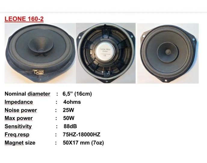 Leone 160-2 Linea ve Opel Orjinal Soket Uyumlu Hoparlör