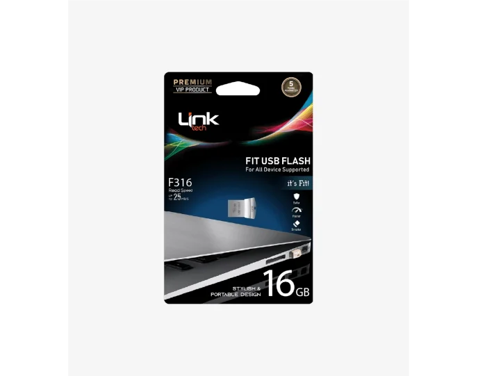 LinkTech F316 Fit Premium Metal 16 GB Mini Flash Bellek