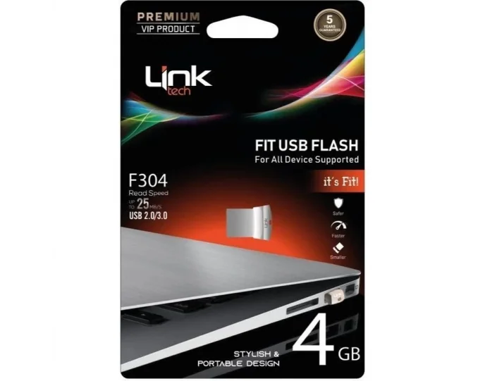 Linktech Fit Premium F304 4Gb Mini Usb Metal Flash Bellek
