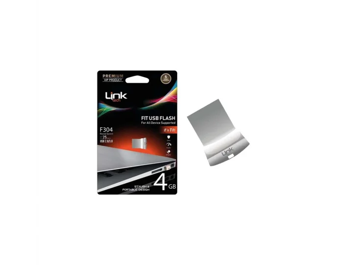 Linktech Fit Premium F304 4Gb Mini Usb Metal Flash Bellek