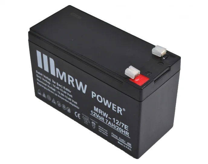 Mervesan MRW-12/7E 12V 7A Kuru Akü