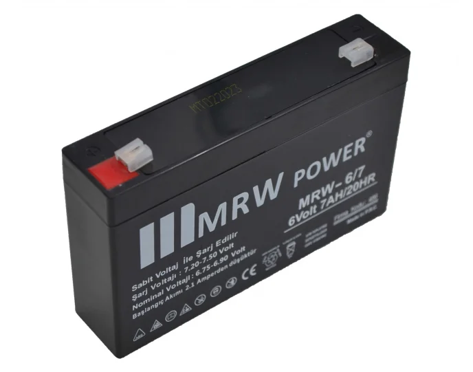 Mervesan Mrw-6/7 6V 7A Kuru Akü