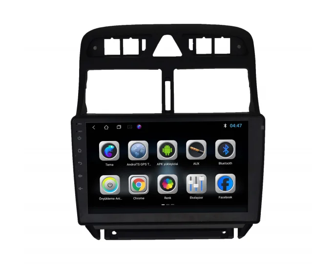 Peugeot 307 2001-2008 9 İnç Multimedya Teyp Çerçevesi