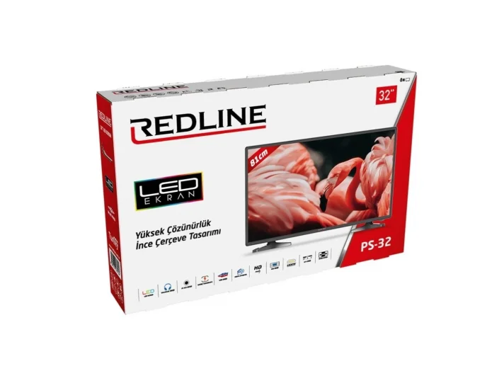 Redline 32 PS 32 İnç 81 Ekran Tv Uydu cihazlı