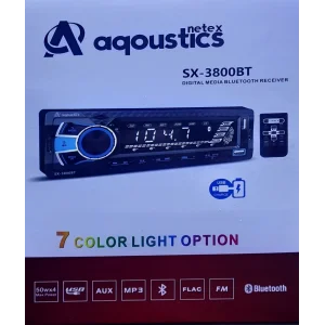 Aqoustics Sx 3800BT 7 Renkli Oto Teyp