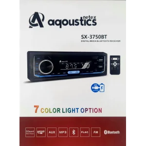 Aquostics Sx-3750,3650 Kumandalı Çift Usbli 7 Renkli Oto Teyp