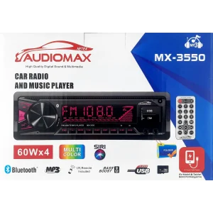 Audiomax MX-3550 7 Renkli Çift Usbli Bluetoothlu Oto Teyp