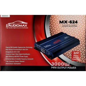 Audiomax MX 624 24v 4 Kanal Amfi