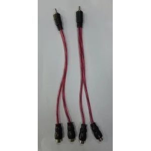 Audiomax Y Kablo (Ters Y Kablo) 1 Erkek rca 2 Dişi rca