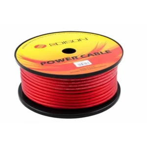 Edison 8 Ga Artı Kablosu 50 Metre Kırmızı