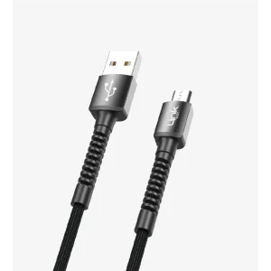 Linktech LCA-K551 2A Örgülü Metal Başlı Mikro Usb Şarj Kablosu