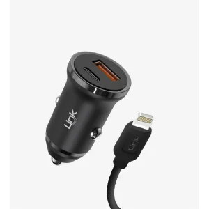 Linktech LCH-C485 20W Iphone Kablolu Araç Şarj ALeti