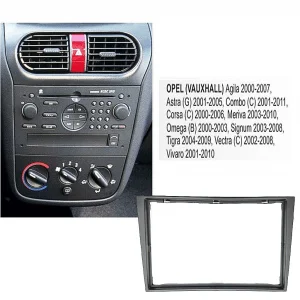 Oto Teyp Çerçeve Opel Corsa 7 INC Double Çerçeve