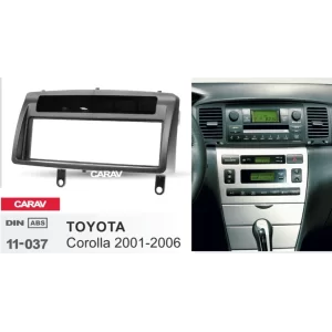 Toyota Corolla 2001-2006 Teyp Çerçevesi Ceplikli