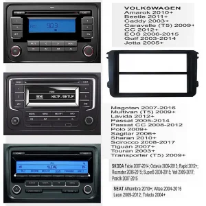 WV Caddy Golf Jetta 7 Inc Dabıl ve Teyp Çerçevesi