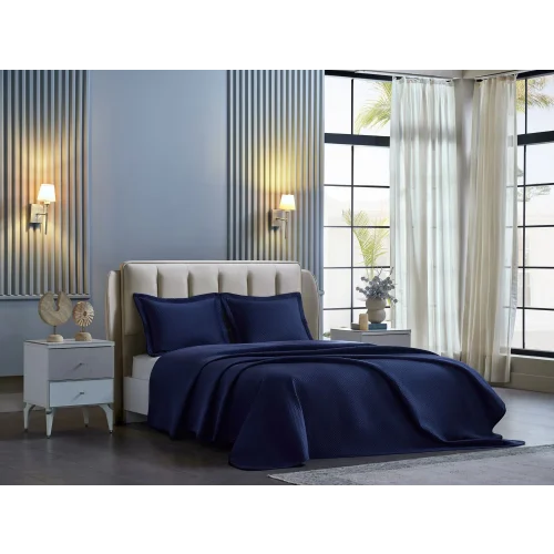 ARYA YATAK ÖRTÜSÜ ÇİFT KİŞİLİK LACİVERT