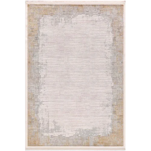 Black Brown 15468 Dikdörtgen Doğal İplik Makine Halısı 160X230 - Bakır