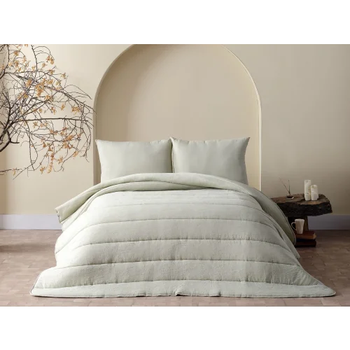 Cloudy Yorgan Seti Çift Kişilik - Yeşil