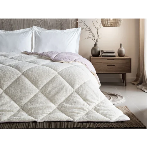 Double Comfort Uyku Paketi Çift Kişilik - Ekru - Pudra
