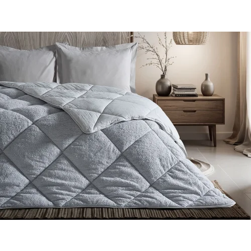 Double Comfort Uyku Paketi Çift Kişilik - Gri - Taş