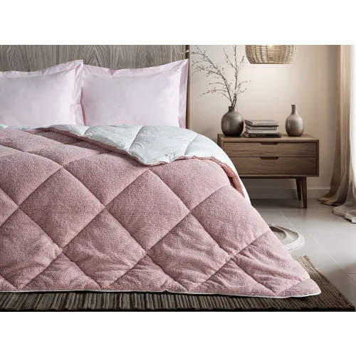 Double Comfort Uyku Paketi Çift Kişilik - Gül Kurusu - Ekru