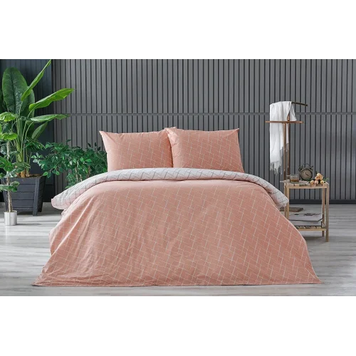 Easy Cotton Glimmer Nevresim Takımı Çift Kişilik - Somon