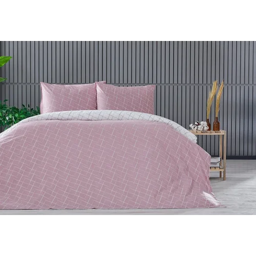 Easy Cotton Glimmer Nevresim Takımı Tek Kişilik - Gül Kurusu