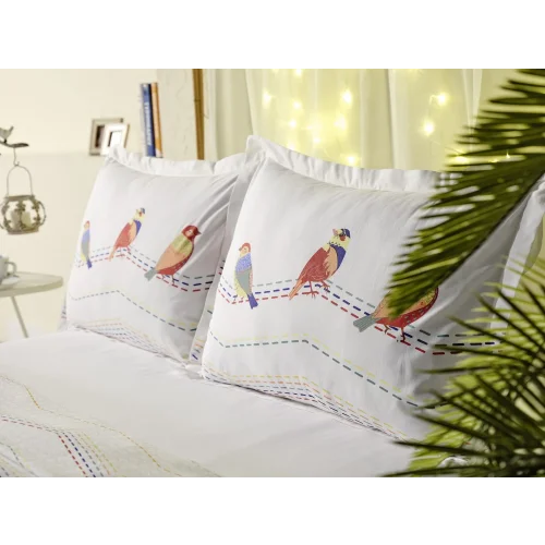 Lara Pike Takımı Monet Çift Kişilik - Beyaz