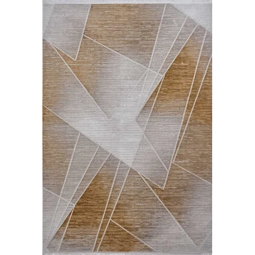 Ledax 17741 Dikdörtgen Polyester Makine Halısı Sarı - 200x290