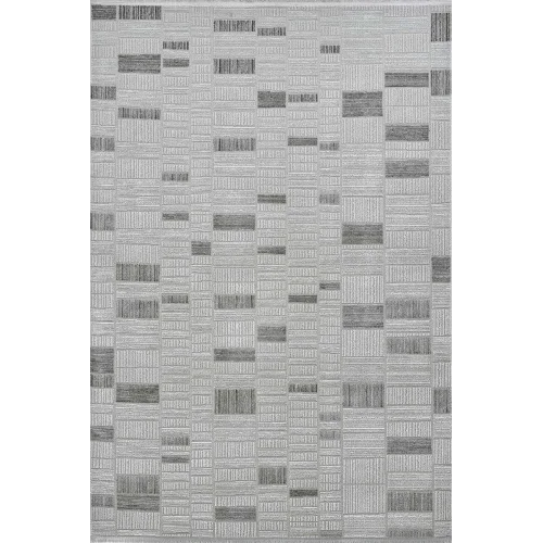 Ledax 17744 Dikdörtgen Polyester Makine Halısı Gri - 200x290