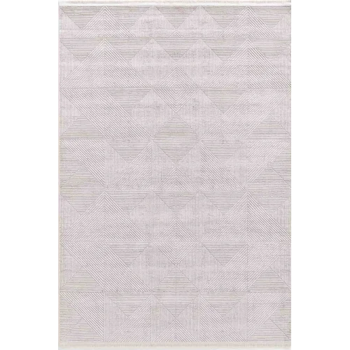 Lidya 16115 Dikdörtgen Tozumaz Makine Halısı 160X230 - Gri