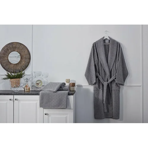 Luxury Bornoz S/M - 110 cm - Gri