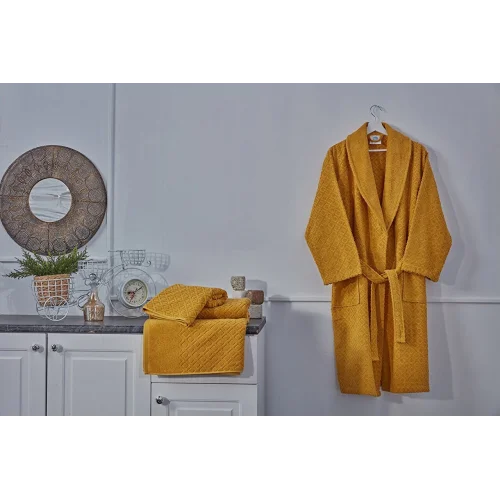 Luxury Bornoz S/M - 110 cm - Hardal