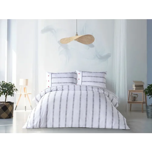 Marine Nevresim Takımı Meridian Tek Kişilik - Beyaz