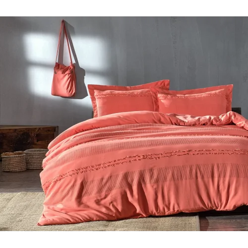 Nevresim Takımı Carla Çift Kişilik - Nar Çiçeği